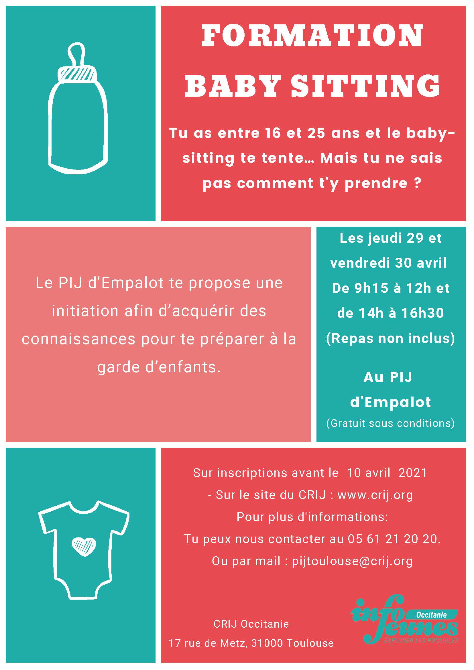Envie de te former au baby sitting